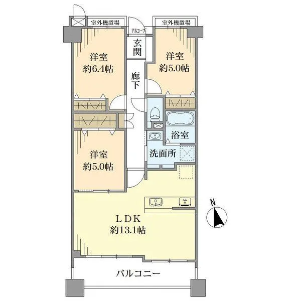 ジークレフ西宮武庫川館第２期 間取図