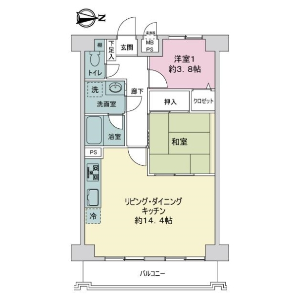 ライオンズマンション船橋第５ 間取図