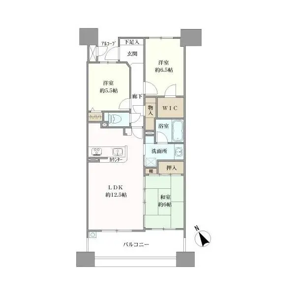 ライオンズステージ瑞穂ペンティアス 間取図