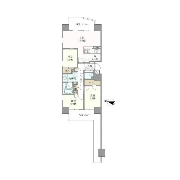 レーベン草加Ｇｉｕｌｉａ　Ｖｉｖａｃｅ 間取図