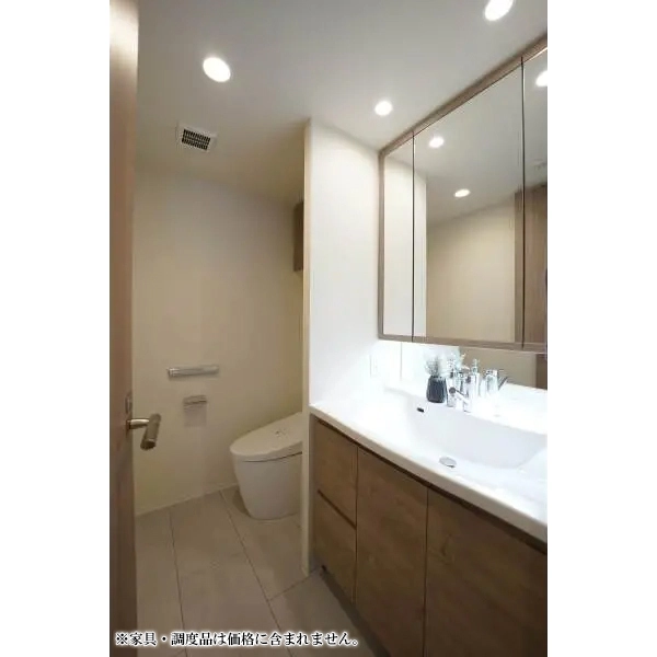 Brillia京都松ヶ崎 トイレ横洗面台