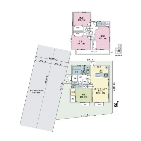さいたま市中央区円阿弥4丁目 間取図