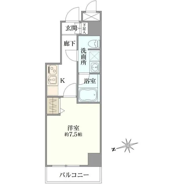パティーナ住吉Duo 間取図