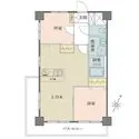 マンション弦巻 2階部分、南東・南西角住戸。開口部が多く、陽当り・通風良好です。各洋室に収納が備わっています。