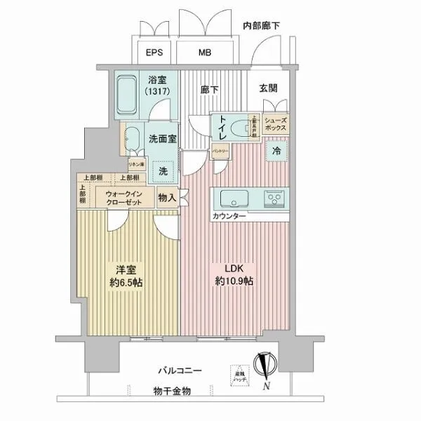 北浜ミッドタワー 間取図