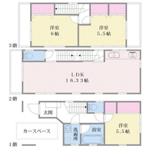 横浜市鶴見区東寺尾中台 間取図