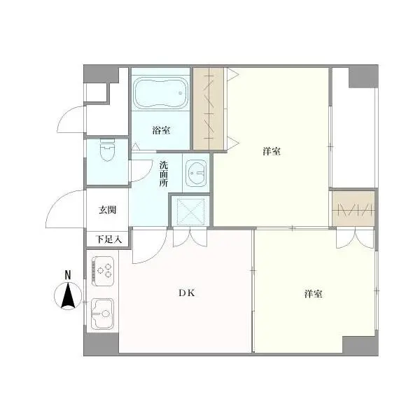 中野コーポビアネーズ 間取図