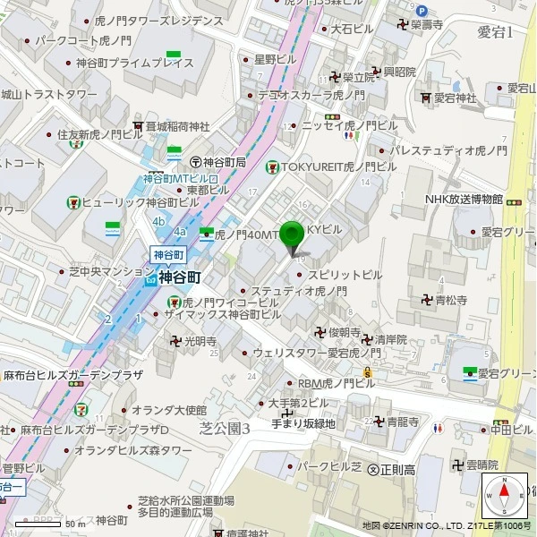 ザ・パークハウス愛宕虎ノ門 現地案内図