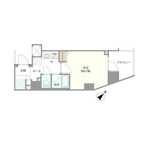 ＡＺＥＳＴ立川 間取図
