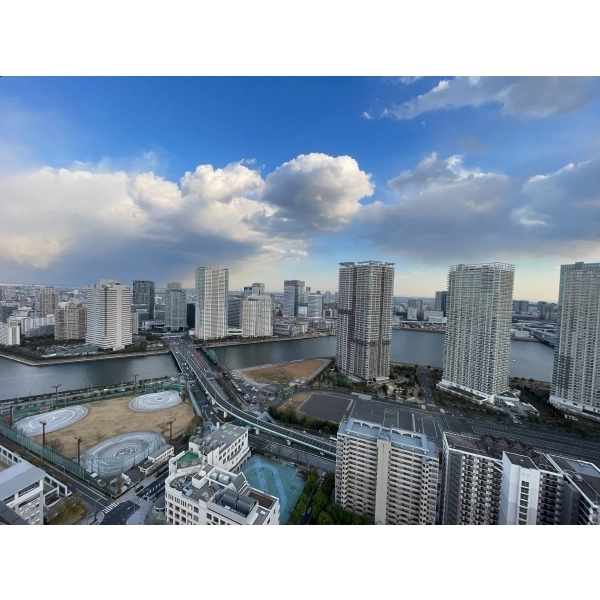 晴海アイランドトリトンスクエアビュータワー1号棟 バルコニーからの眺望