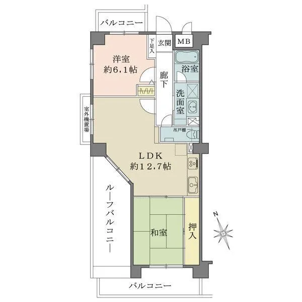 藤和シティホームズ夕陽ヶ丘四天王寺 間取図