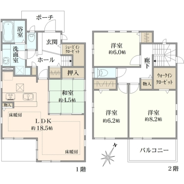 町田市南大谷 間取図