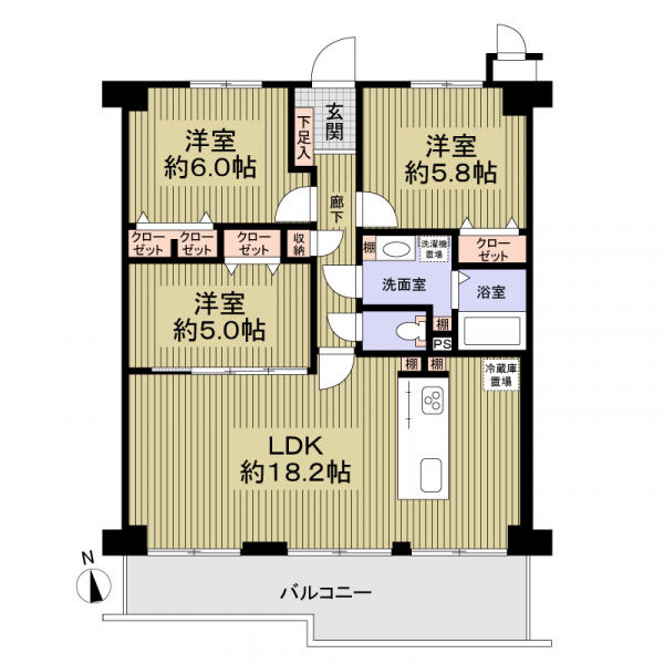 マイシティー高槻 間取図