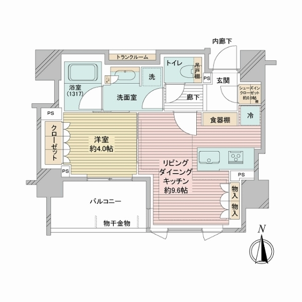 ローレルアイ東中野 間取図