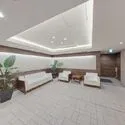 プラウド王子本町ディアージュ ソファーを設置したマンションエントランスホール