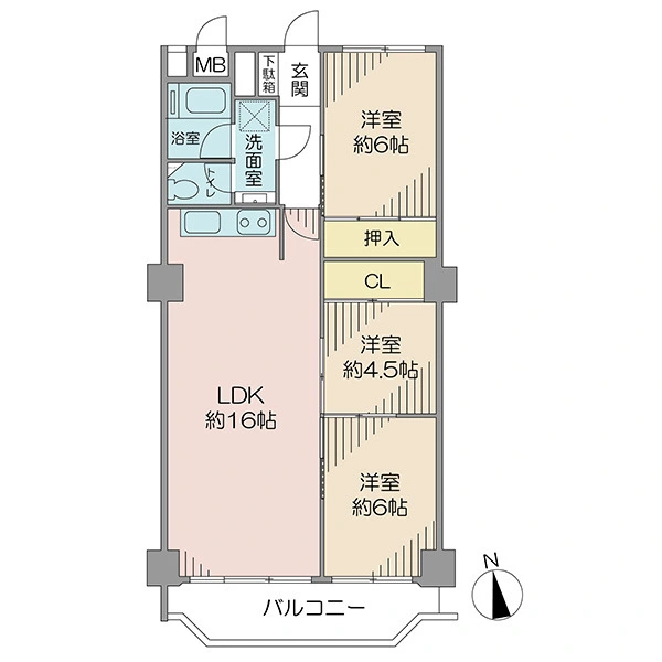 市川国府台マンション 間取図