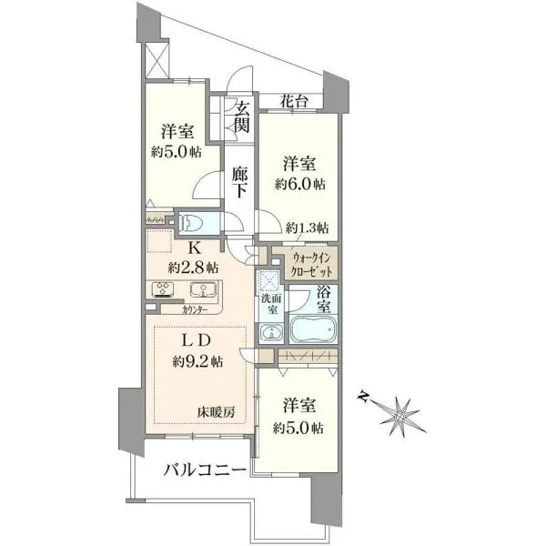クレストガーデンレジデンス 間取図