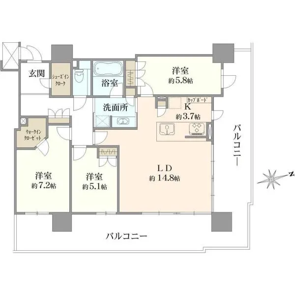 ザ・ファインタワー名古屋今池 間取図