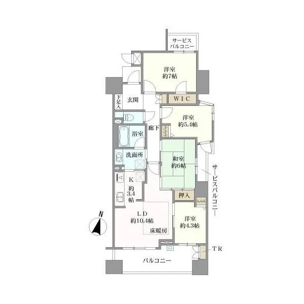 D’クラディア瀬田駅前 間取図
