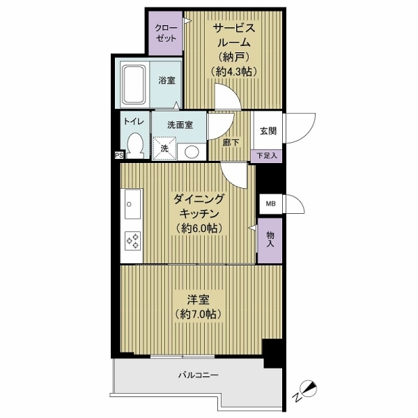 ワコー王子 間取図