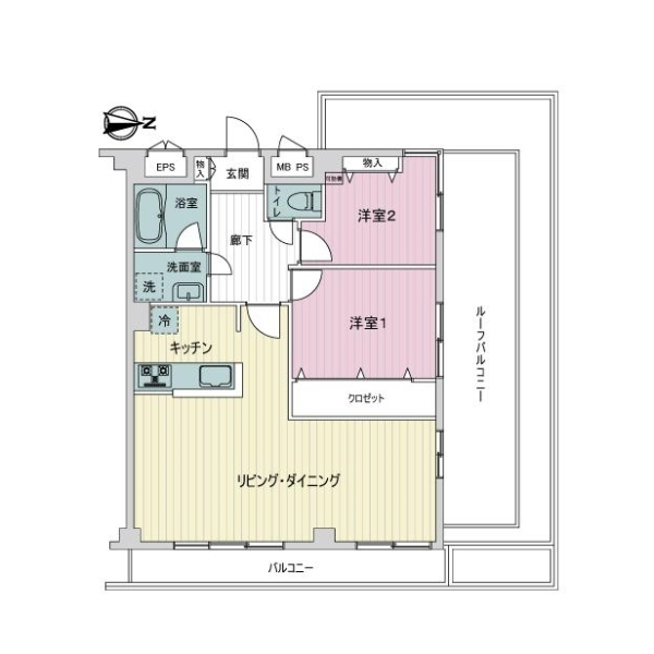 シティハイツ大山 間取図
