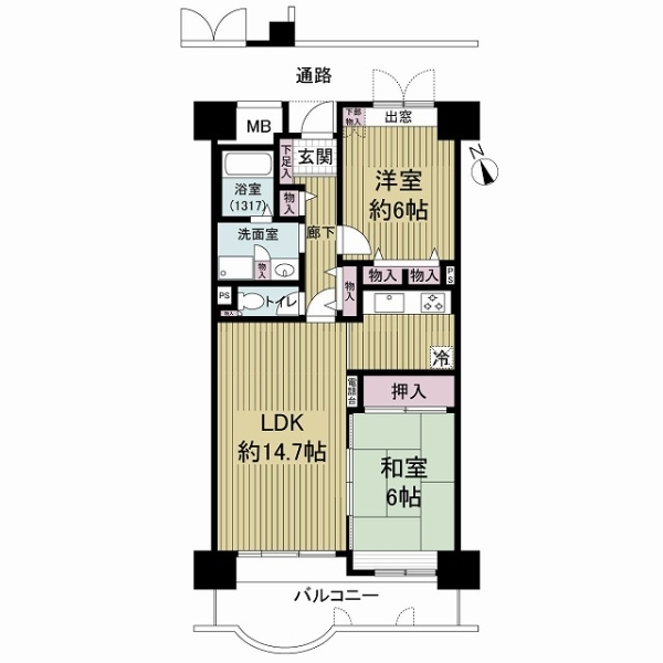 メイプルパーク・スクエア東弐番街 間取図