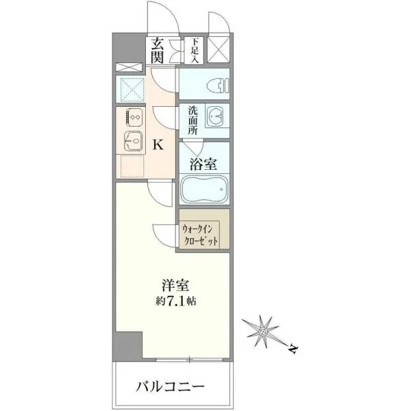 ハーモニーレジデンス東京イーストコア005 間取図