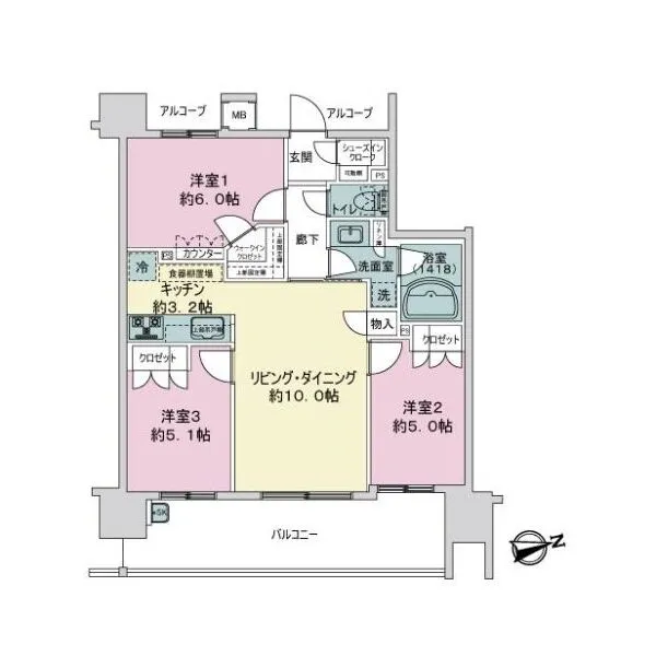 ウィルローズ東川口 間取図