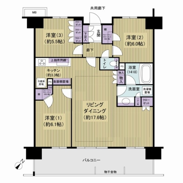 プレミアムレジデンス千葉県立美術館前 間取図