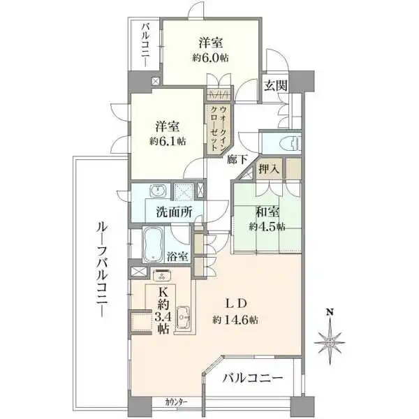 シティハウス丸の内サウスコート 間取図