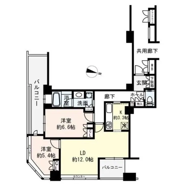 ディーグラフォート大阪Ｎ．Ｙ．タワーＨＩＧＯＢＡＳＨＩ 間取図