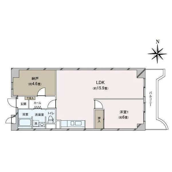 ブールバール南森町 間取図