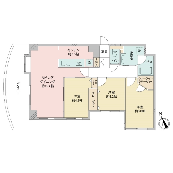 ヴェルレージュ墨田文花 間取図