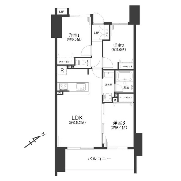 サンクレイドル西東京ウインフォート 間取図