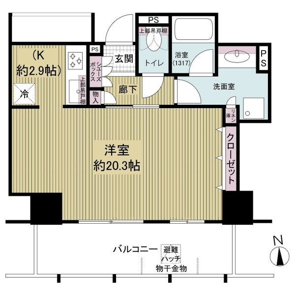 シエリアタワー大阪福島 間取図