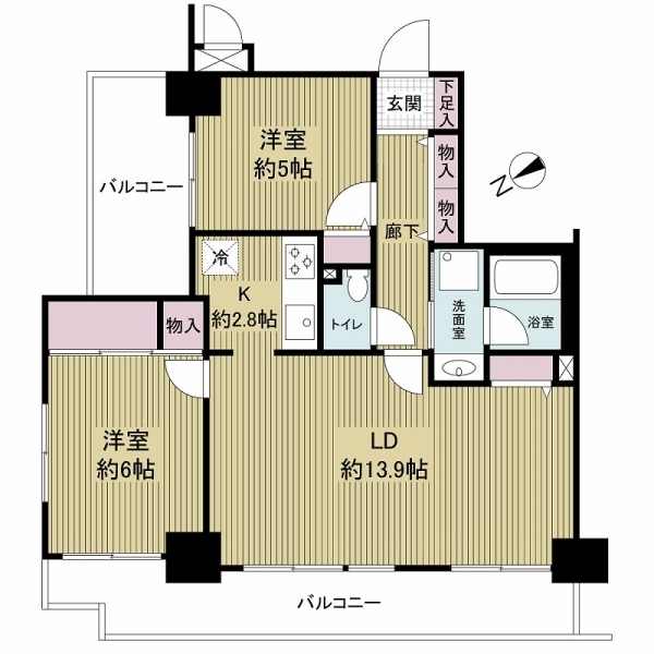 コスモ東山 間取図