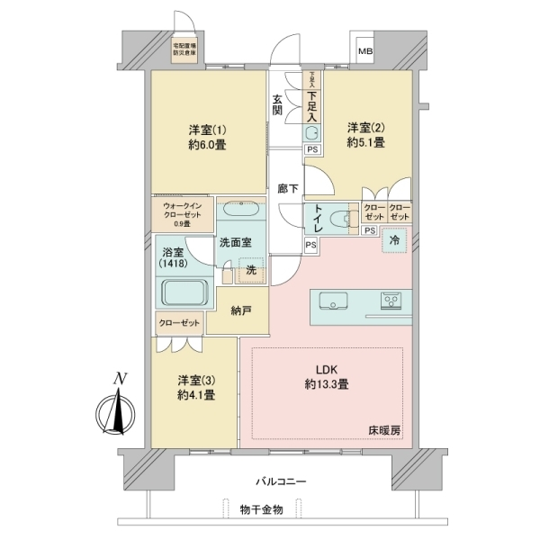 クレアホームズ戸田公園 間取図