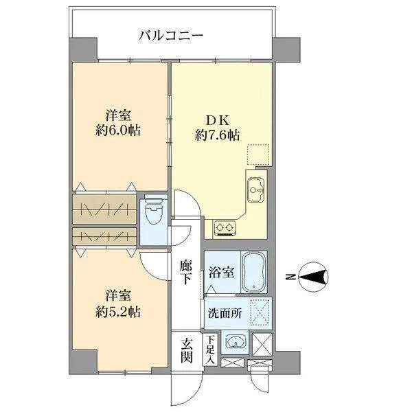 西川口第四ローヤルコーポ 間取図(平面図)