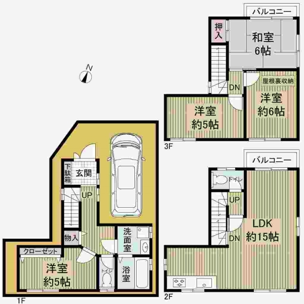 大阪市淀川区西三国３丁目 間取図