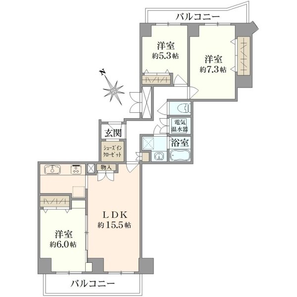 ベル・パークシティ画地ＩＩ　Ｇ棟 間取図