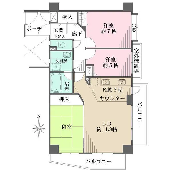 ライオンズヒルズ川口戸塚 間取図