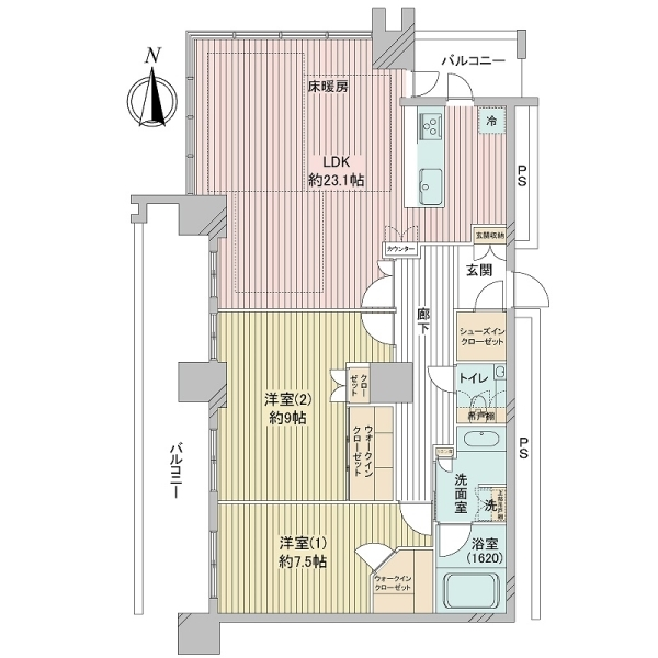 レジデンス梅田ローレルタワー【３月リフォーム完成】 間取図