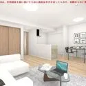 ルネ門前仲町B 完成予想CG※実際のものとは異なります。