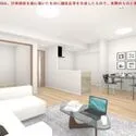 ルネ門前仲町B 完成予想CG※実際のものとは異なります。