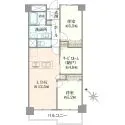 東急ドエルアルス相模原 間取図