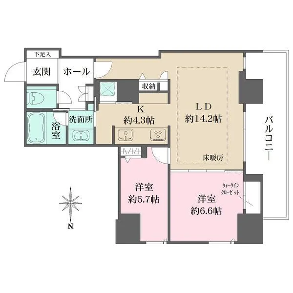 パークハウス阿佐ヶ谷レジデンス 間取図