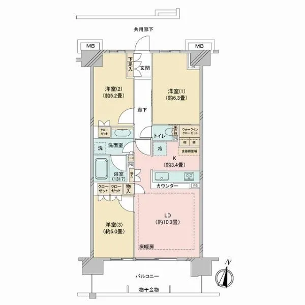 オープンスクエア川口 間取図
