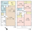 柏市ひばりが丘 間取図