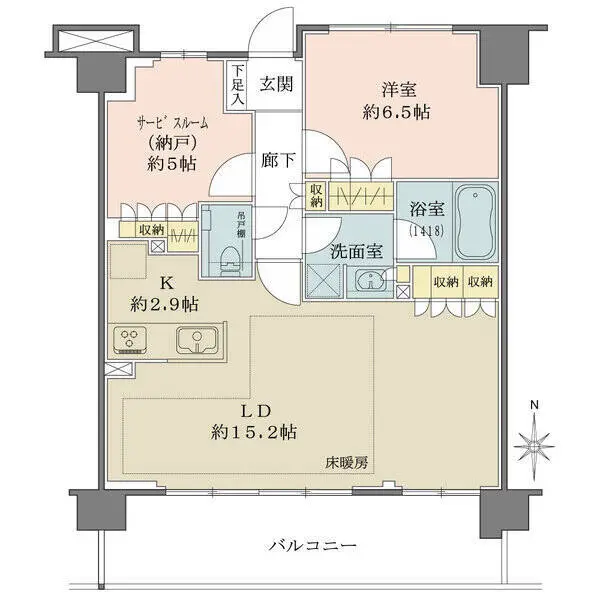 アールブラン武蔵新田 間取図