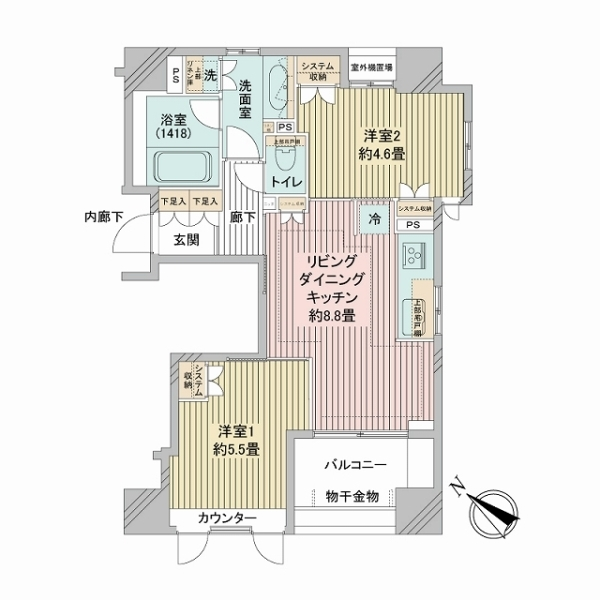 ヴォアール日本橋人形町 間取図